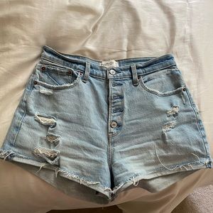 Abercrombie curve love high rise mom short